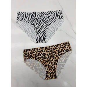 Bombacha estampado leopardo, estampado, talle M-XL, 12 u. por paquete, 2 colores