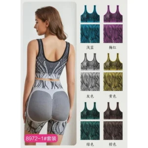 Conjunto deportivo (top + short), 6 colores