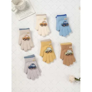 Guantes dedos completos, diseño auto, 12 u. por paquete