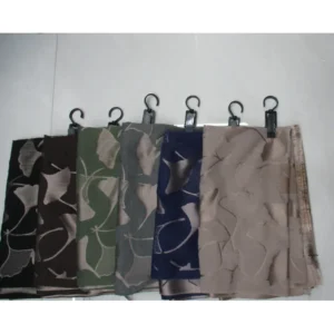Bufanda con hojas de ginkgo, doble faz brillante, 10 u. por paquete