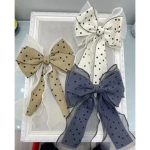 Moño para el pelo, 12 u. por caja PVC, 3 colores