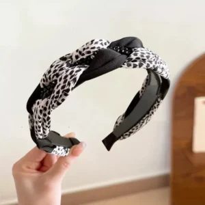 Vincha estampado leopardo, 20 u. por paquete
