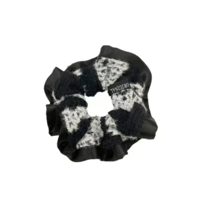 Colita para el pelo (scrunchie), chico 13 cm, 20 u. por paquete, color negro
