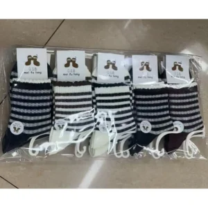 Medias de mujer algodón y poliéster, 10 pares por paquete