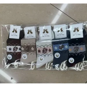 Medias de mujer algodón y poliéster, 10 pares por paquete