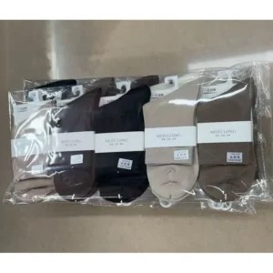 Medias de mujer algodón y poliéster, 10 pares por paquete