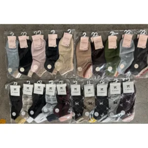 Medias de mujer algodón y poliéster, 10 pares por paquete