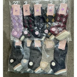 Medias de mujer algodón y poliéster, 10 pares por paquete