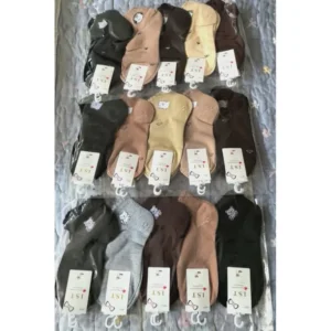 Medias de mujer algodón y poliéster, 10 pares por paquete