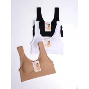 Musculosa sin costuras, talle 2XL/3XL, 12 u. por paquete